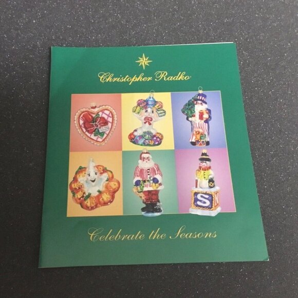 Christopher Radko 2000 Celebrate The Seasons Glass Ornaments6 Christmas Decor - Picture 2 of 5